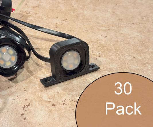 Govee Pro Lights Side-Mount Brackets – 30-Pack (3D-Printed, Pro Compatible)